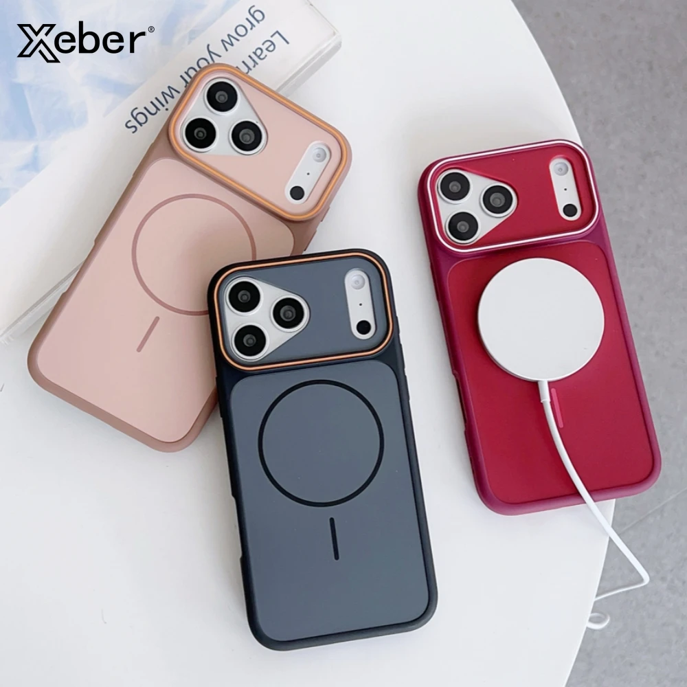 Für iPhone 17 Pro Max Air Collision Magsafe Silikonhülle für iPhone 16 15 14 Plus 13 12 Pro Max Magnetische Stoßfeste Schutzhülle