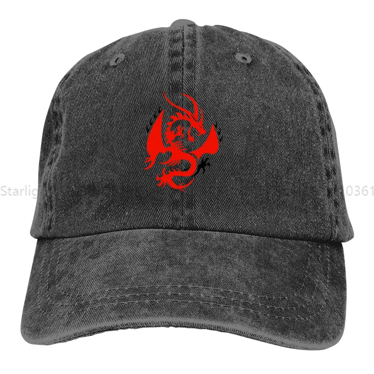 

Pure Color Dad Hats Red Dragon Women's Hat Sun Visor Baseball Caps Dragon's Dogma Peaked Cap