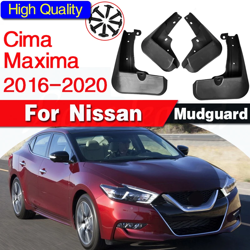 Set Mudguard Car Mud Flaps Splash Guards Mud Flap Mudguards Fender for Nissan Cima Maxima 2016 2017 2018 2019 2020