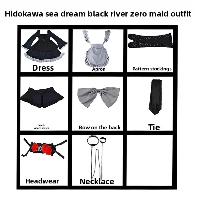 Anime My Up Darling Costume Maid Cosplay Dress Halloween Kitagawa Marin Kuroe Shizuku Full Sets fy1;