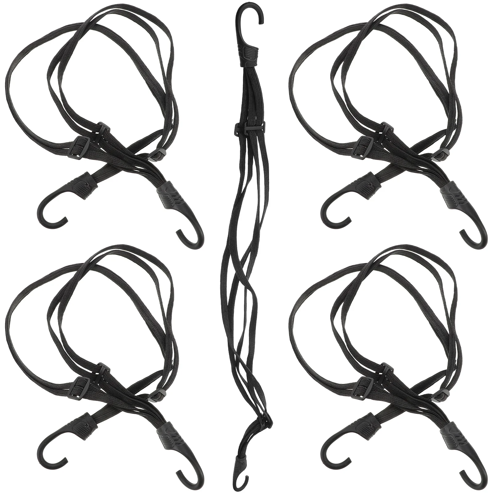 

5Pcs High Elasticity Motorcycle Bungee Cords Secure Cargo Straps for Bikes and Electric Scooters Rope