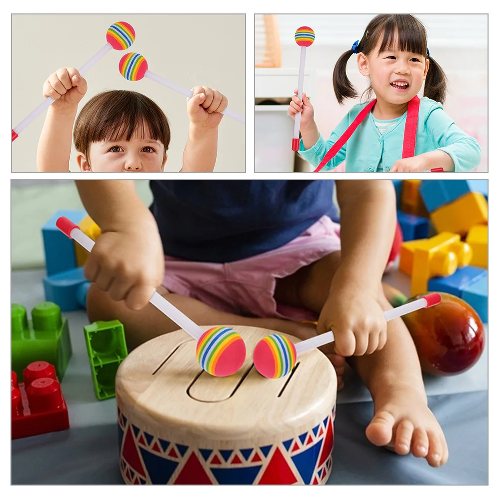 

Drum Stick Percussion Instrument Sticks Toddler Drumsticks Lollipop Sponge Children Musical Toy