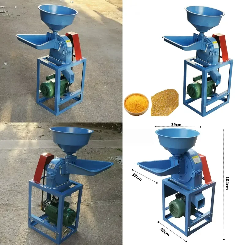 for Small High Yield Grain Grinder Flour Mill with Engine and Motor Bearings 400W 220V