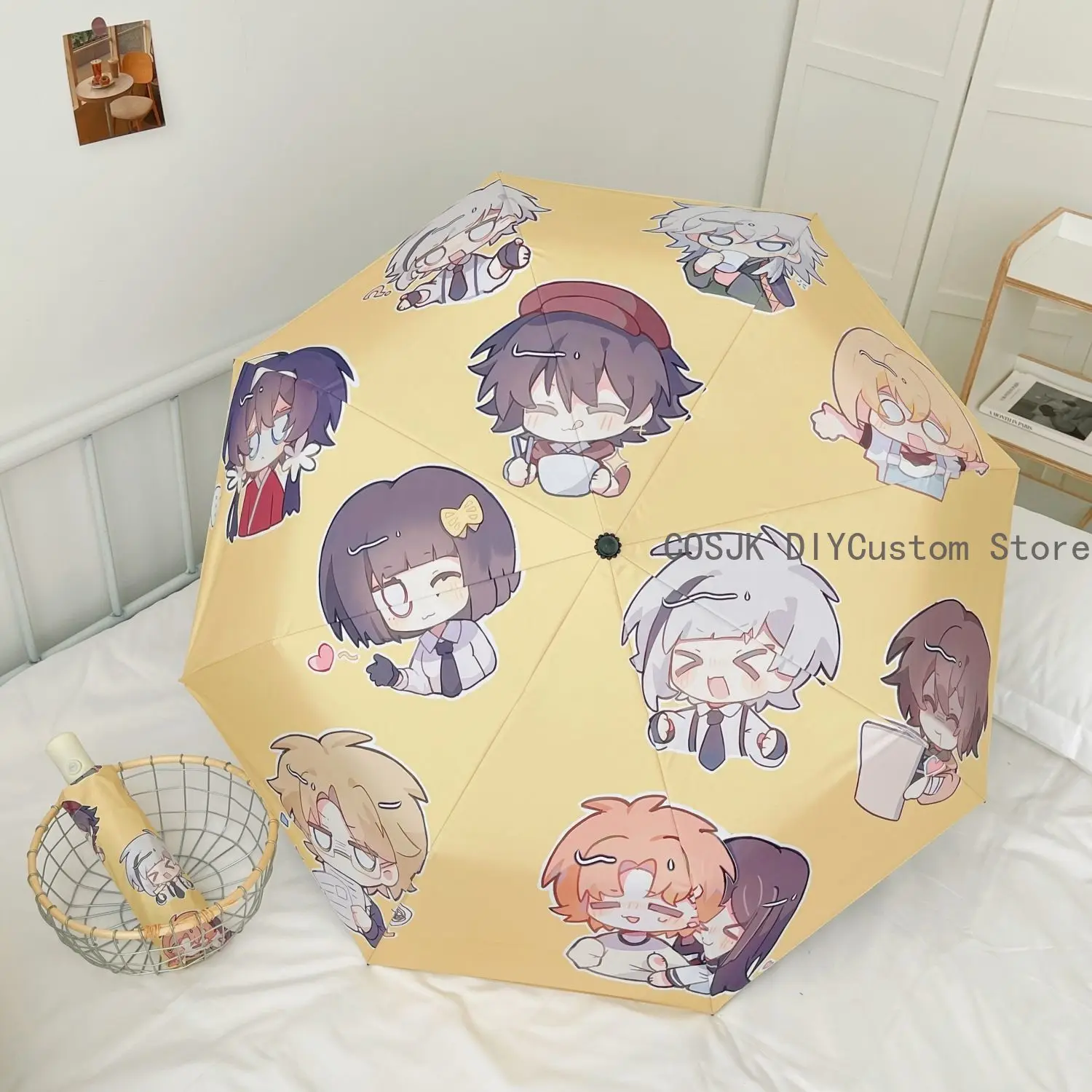 

Bungo Stray Dogs Nakajima Atsushi аниме портативный складной солнцезащитный зонт зонтик от дождя солнечный зонтик Bumbershoot Studebt подарок