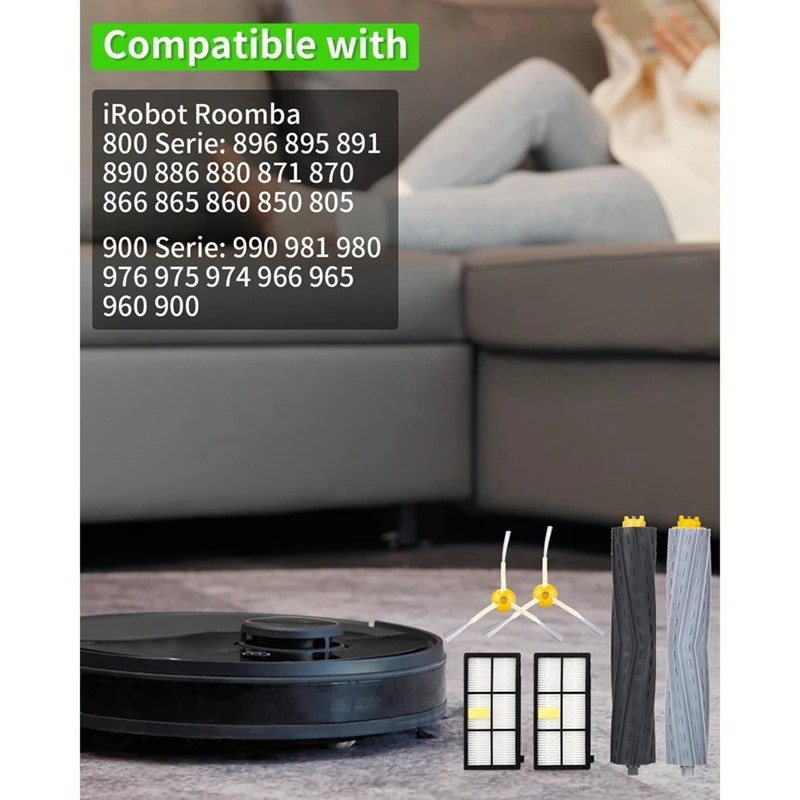 Irobot Roomba 860 865 870 880 896 960 966 971 976 980 981 로봇 진공 청소기 메인 사이드 브러시 헤파 필터 부품 액세서리