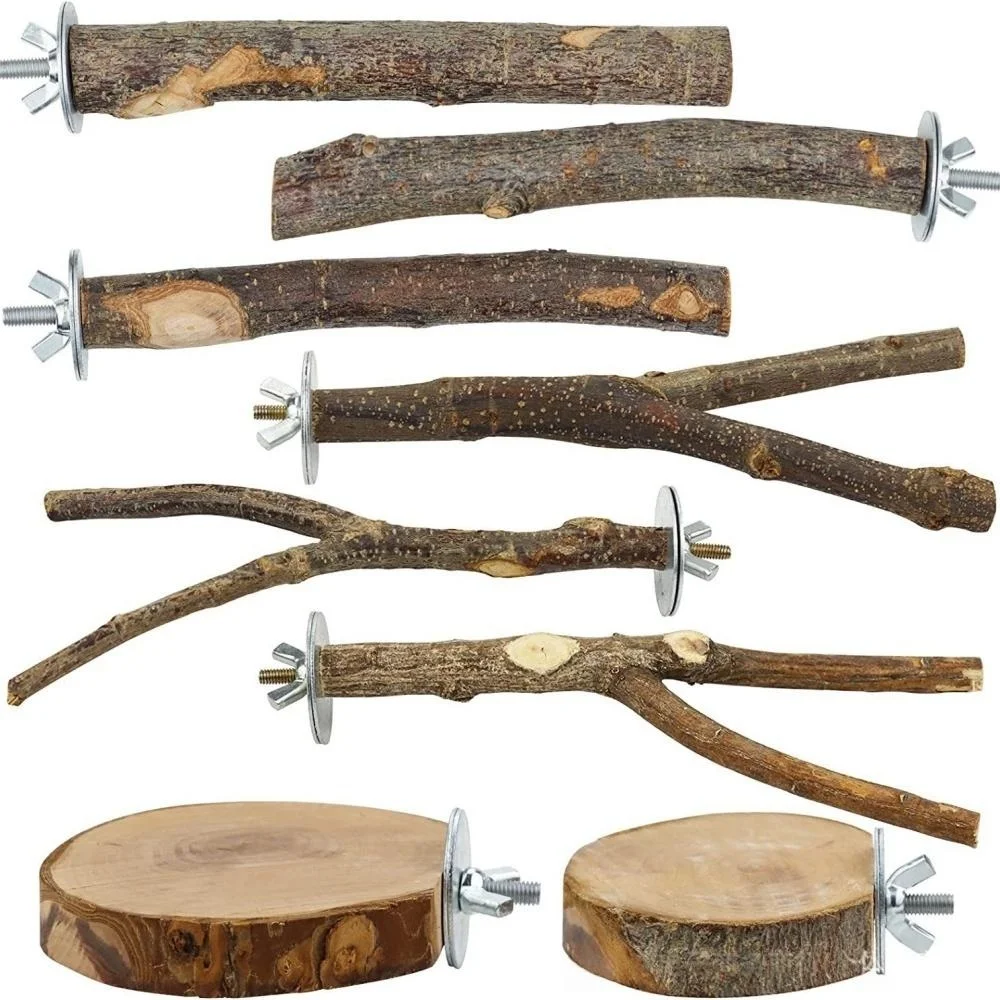 Natural Wood Bird Perches 1