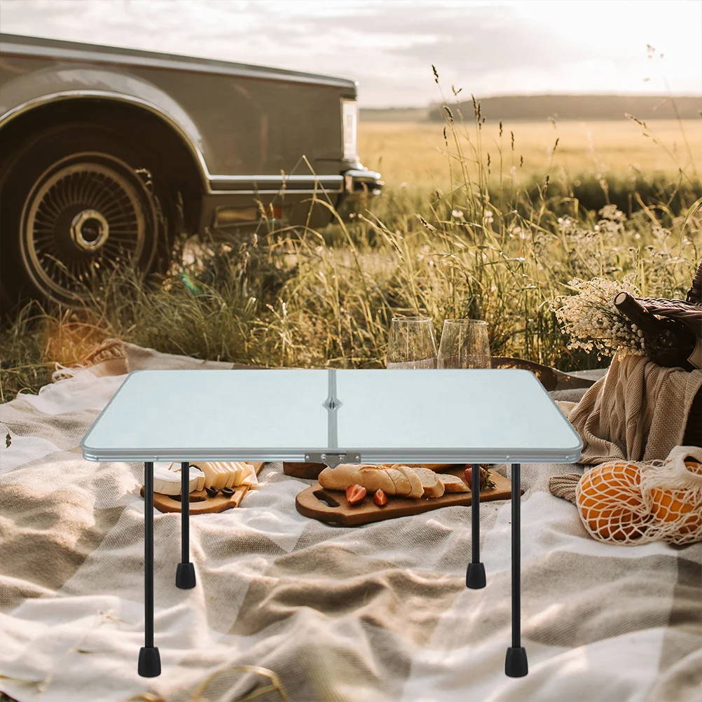 Pieds de Table Pliants en Métal, Accessoires Rapides pour le Bureau et la Maison, 4 Pièces