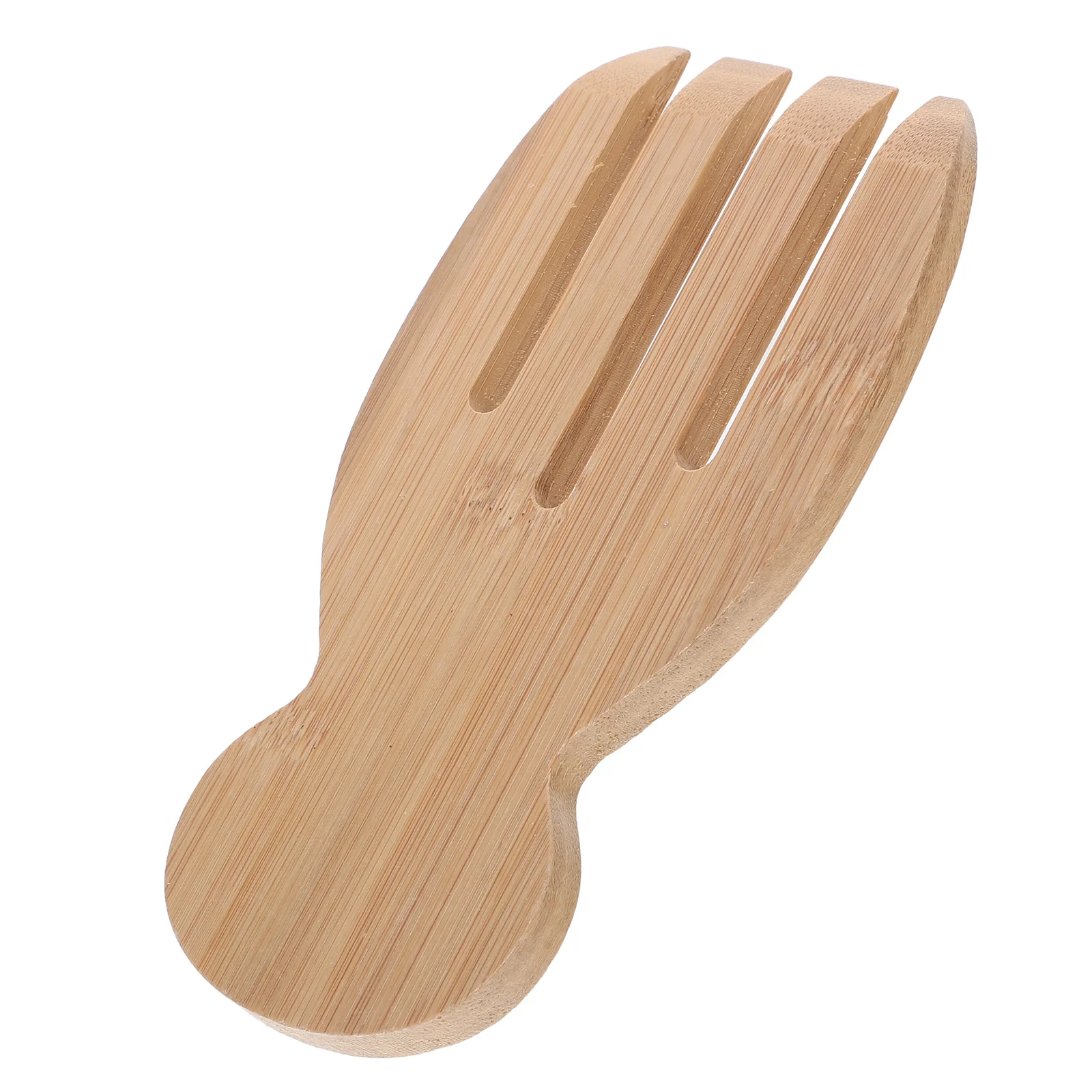 Bamboo Salad Hands Bamboo Salad Server Wooden Kitchen Helper With Smooth Surface by Hand Grinding Salad Claws for Serving Salad