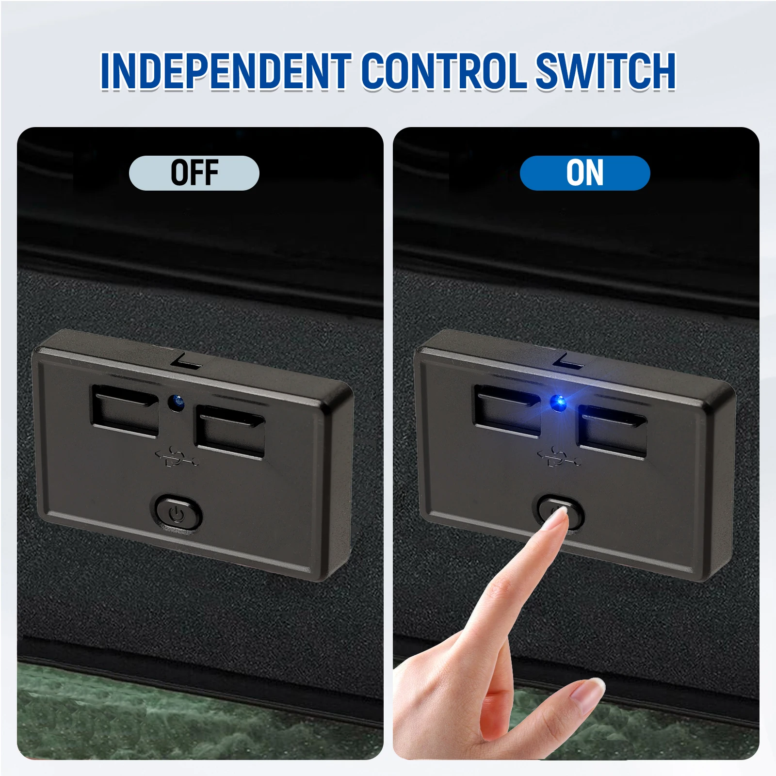 

RV USB Outlet Dual USB A Type C Ports Charging Socket Panel for 12V/24V Car Boat Mobile Phone Charging Outlet Panel Universal