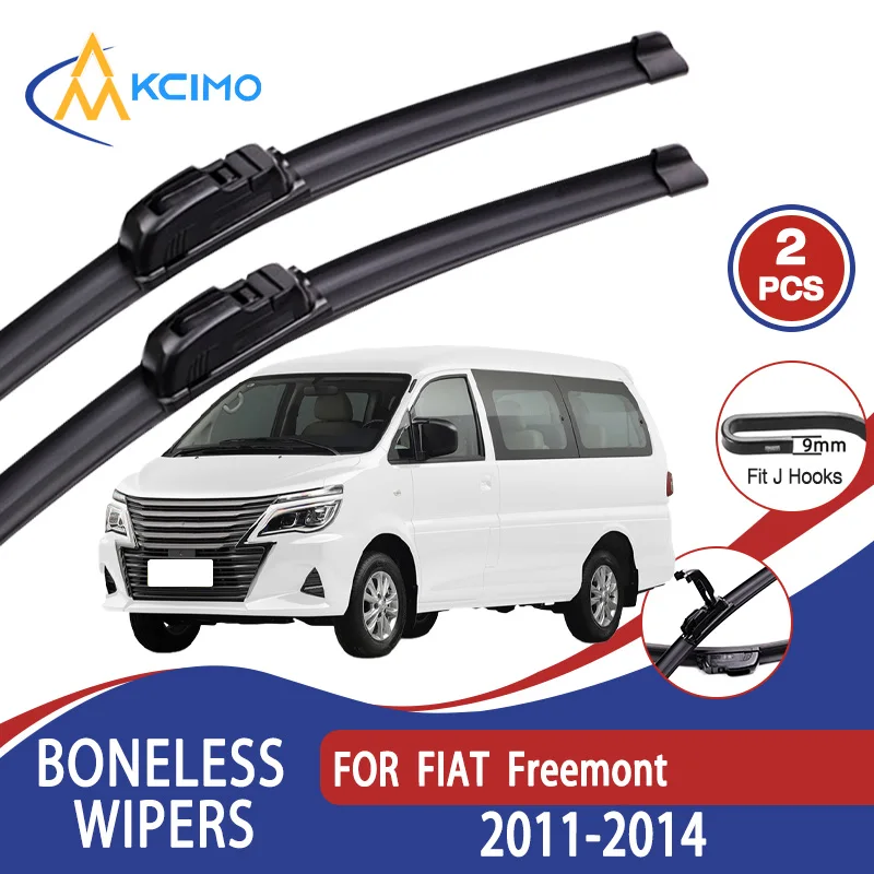 

For FIAT Freemont 2011-2014 Car Wiper U-type Soft Rubber Boneless Wiper HD Quiet Durable Automotive Wiper 24"+18"