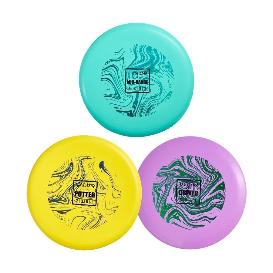 

Стартовый набор для дисков-гольфа, летные диски для начинающих для силовых тренировок всего тела, с клюшкой, среднего радиуса действия, водителя, PDGA