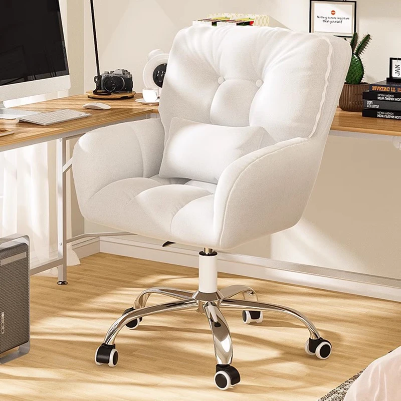 Makeup Bedroom Office Chair Dormitory Students Backrest Computer Office Chair Girls Swivel Cadeiras De Escritorio Furniture