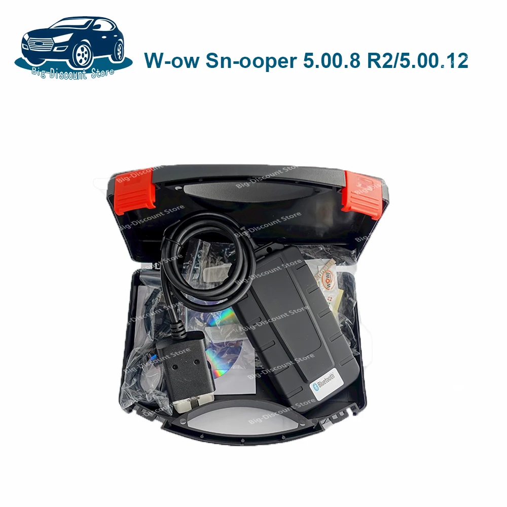 W-OW Snooper V 5.00.8 R2 2 Bluetooth OBD2 Scanner support car light truck SoftwareWith Free Keygen Diagnostic tools 5.00.12 OBOD