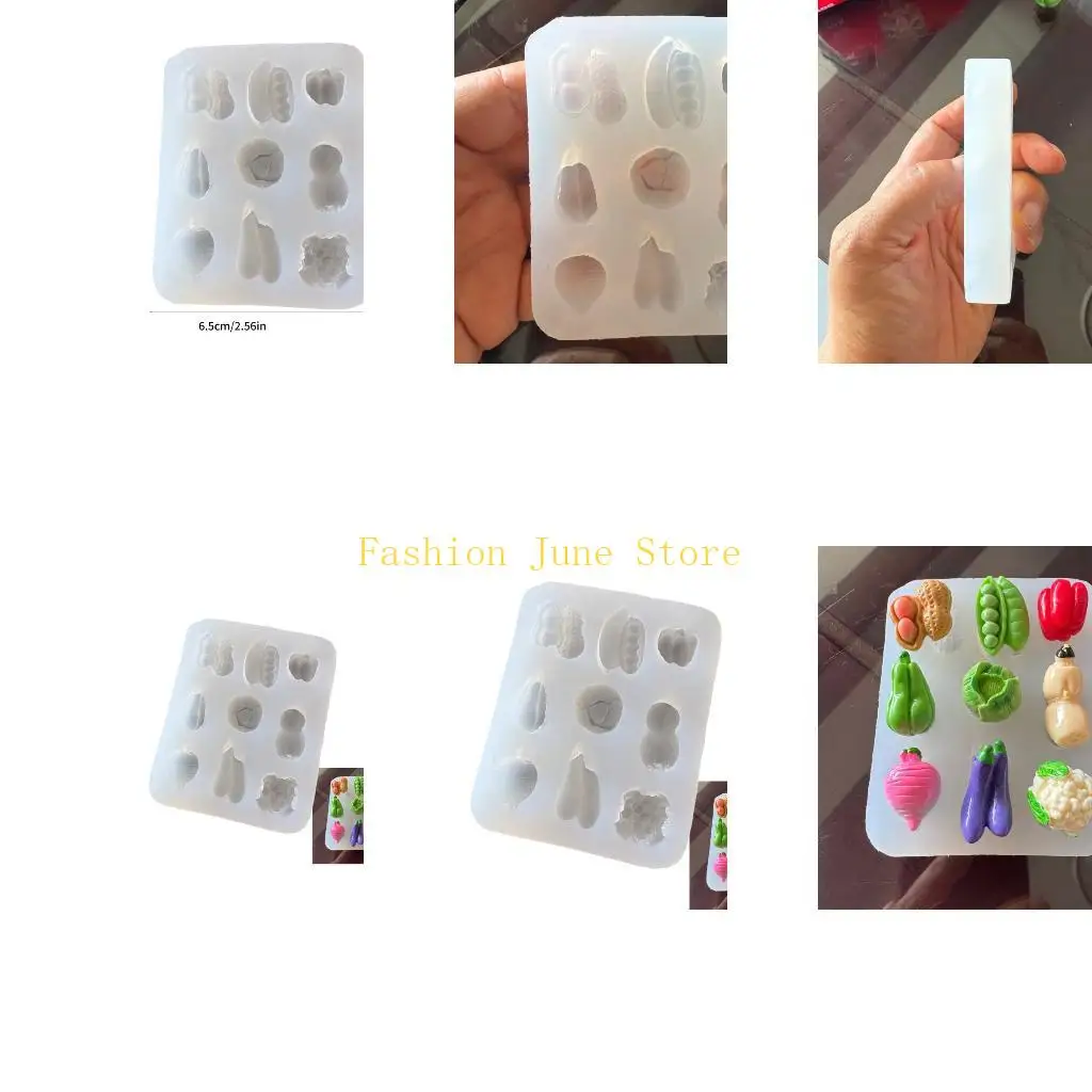 

N5KA Artistic Fruit Vegetable Theme Hand-Making Molds Resin Crafting Mold