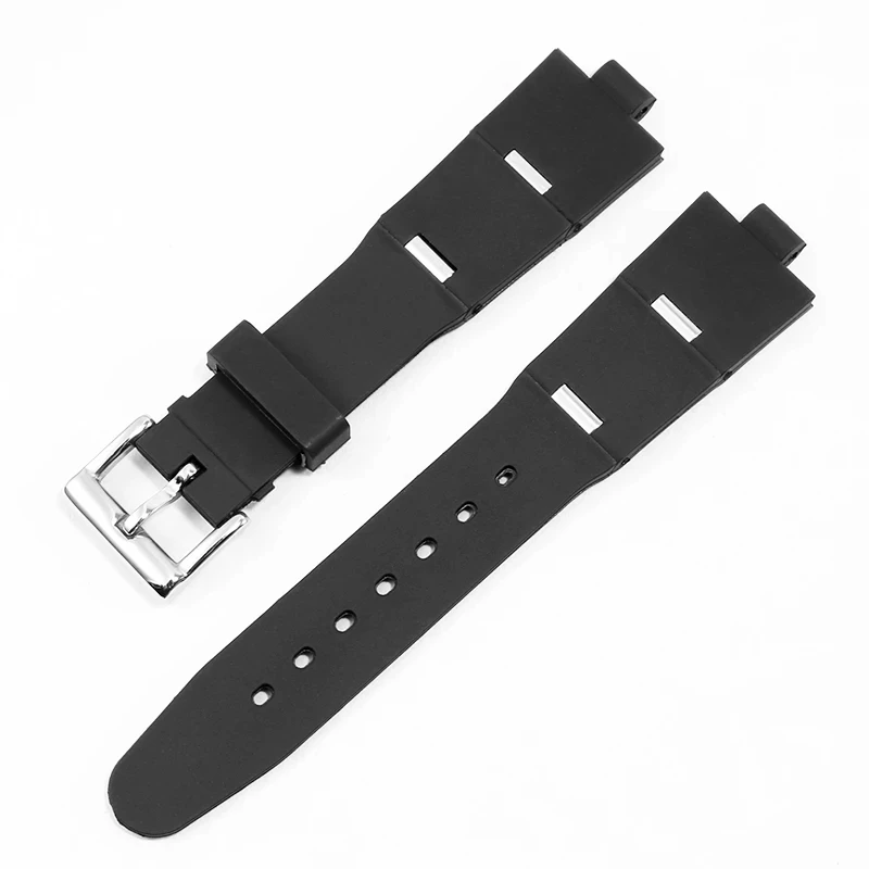 Silicone Rubber Watch Strap, Interface Convexa Especial, Adequado para Série DIAGONO, 22mm