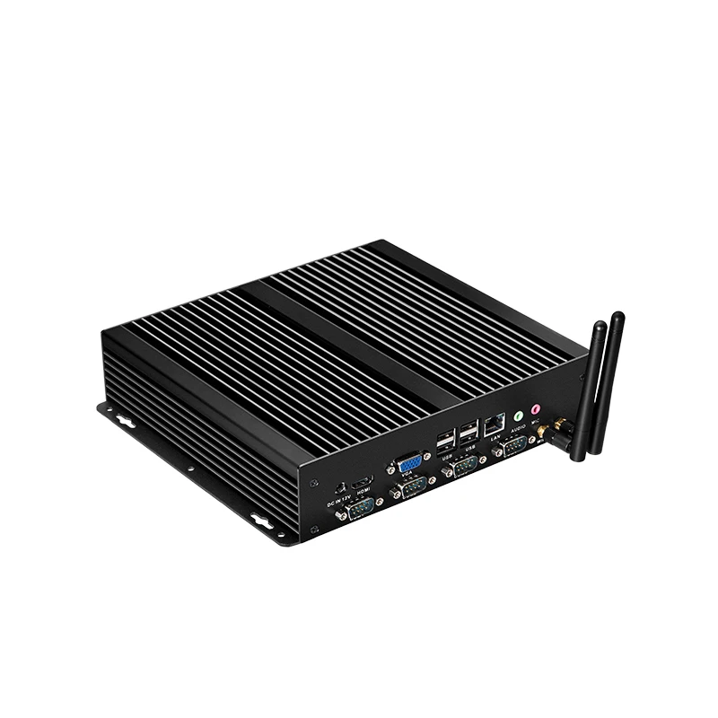 Imagem -04 - Mini pc Industrial Fanless Intel Celeron 1037u com de 4x Rs232 Db9 8x Usb Hdmi Vga Gigabit Lan Windows xp 10 Linux Ipc