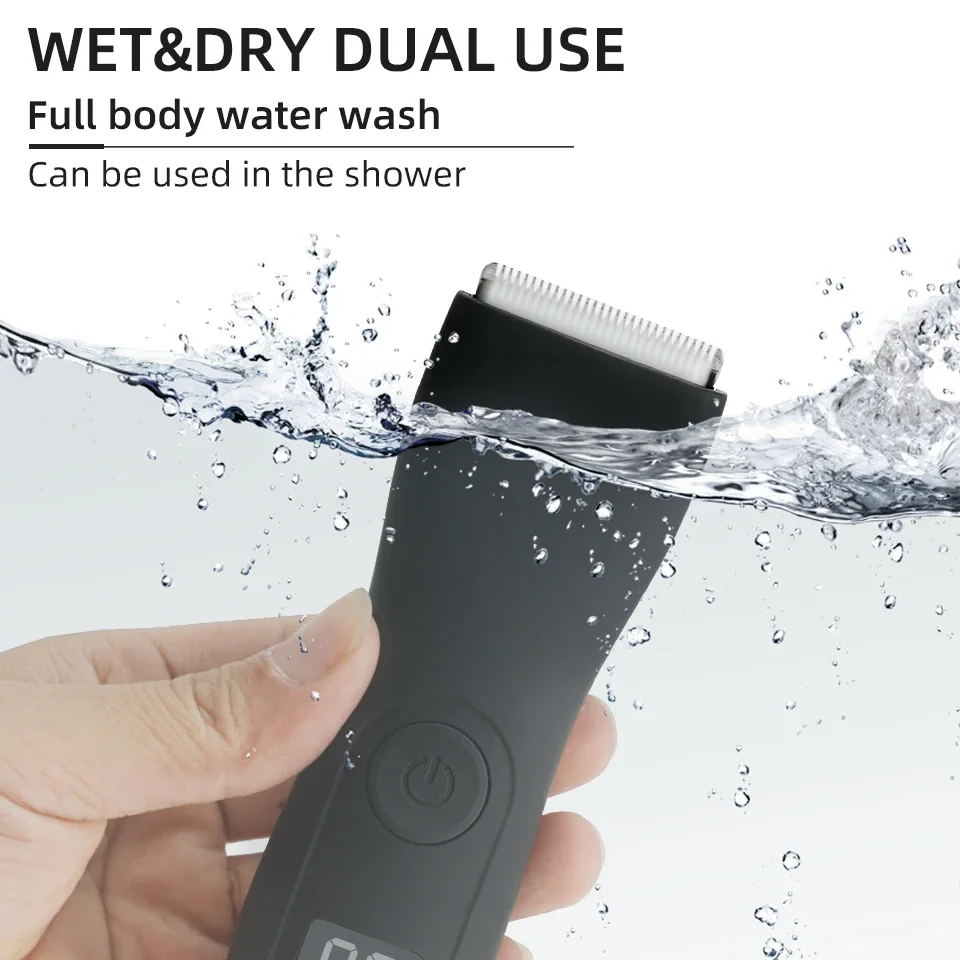 Mens Body Hair Trimmer for Men Balls Women Lady Shaver Hair Removal Bikini Trimmer Groin & Body Shaver Groomer Arm Beard Razor image 2