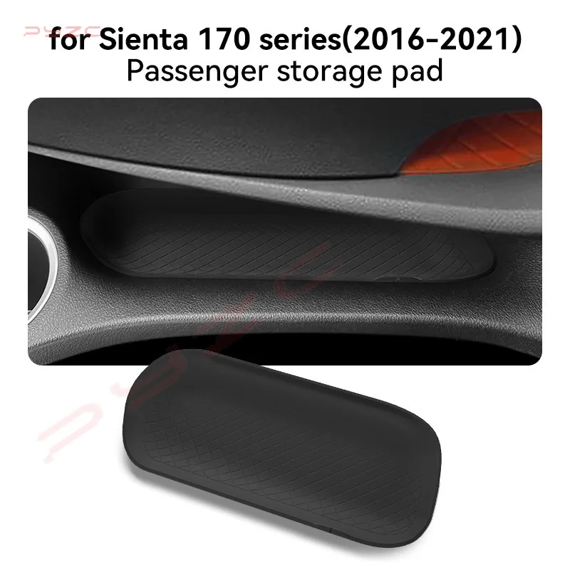 For 2016-2021 Toyota SIENTA 170 Series Passenger Storage Box Center Console Lower Box Armrest Box Storage Car Accessories Black