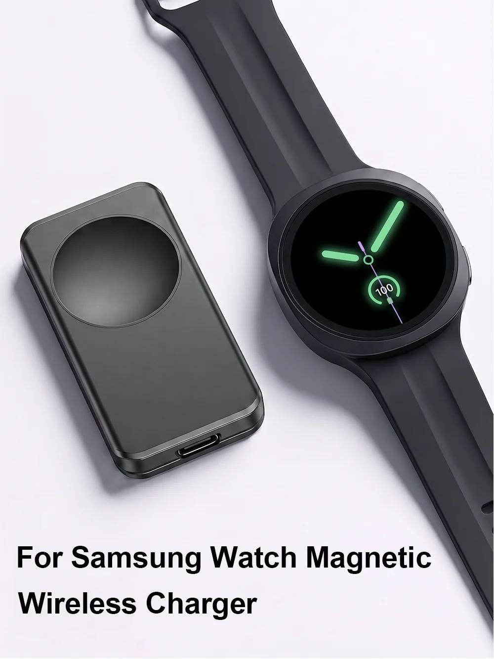 Für Samsung Galaxy Watch 9/8/7/6 Classic 5 Pro 4/3 Active 2 1 Ladegerät USB-C Schnelllade-Dock Typ-C Kabelloses Magnetisches Ladegerät – Detail 1