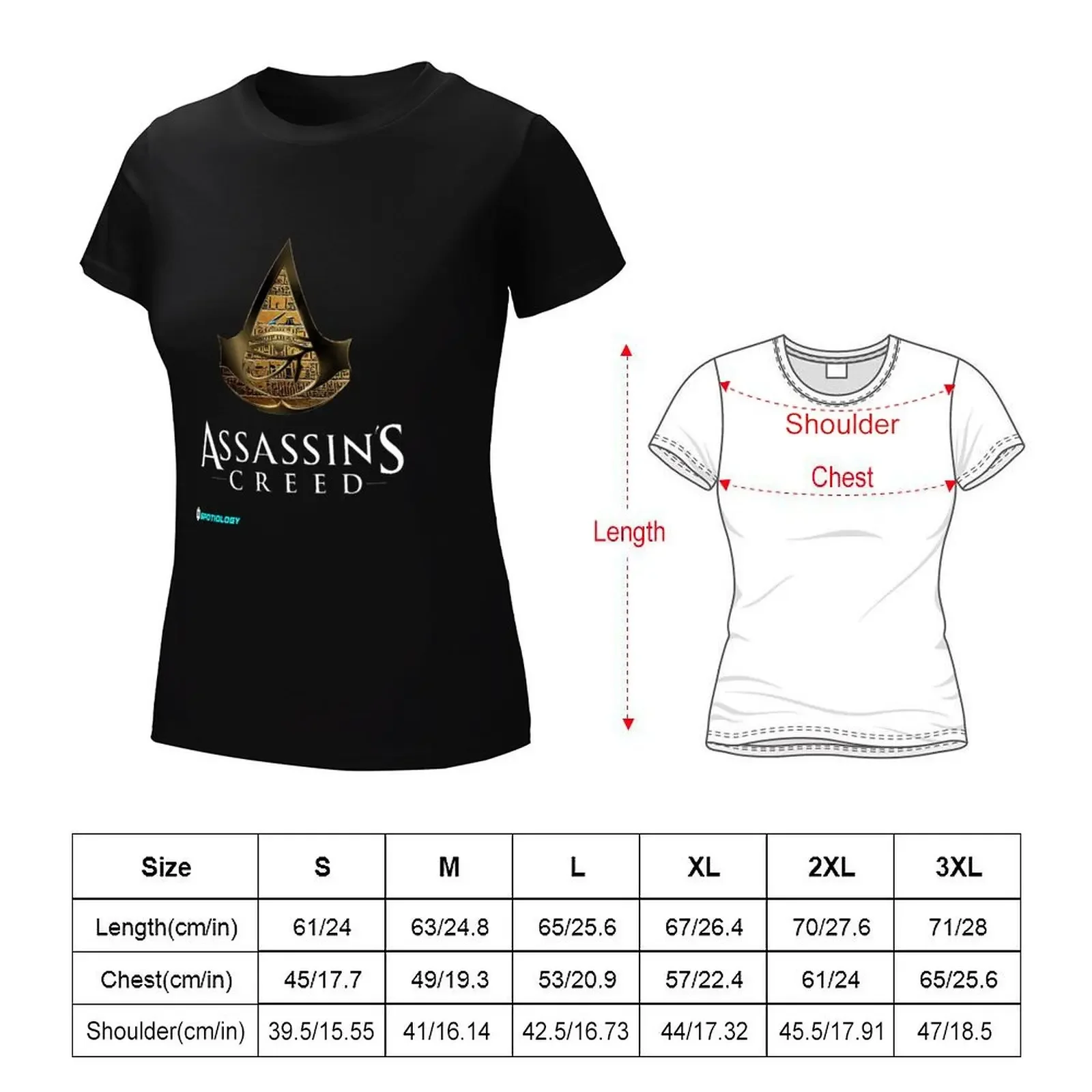 Assassins Creed T-shirt Female clothing female graphics Woman fashion