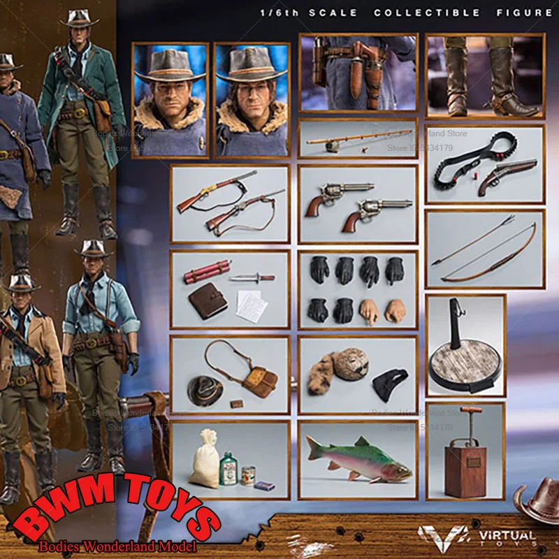 

In Stock VTSTOYS VM-026 1/6 Scale Collectable Red Death Wilderness Rider West Cowboy 12Inch Moveable Full Set Action Figures