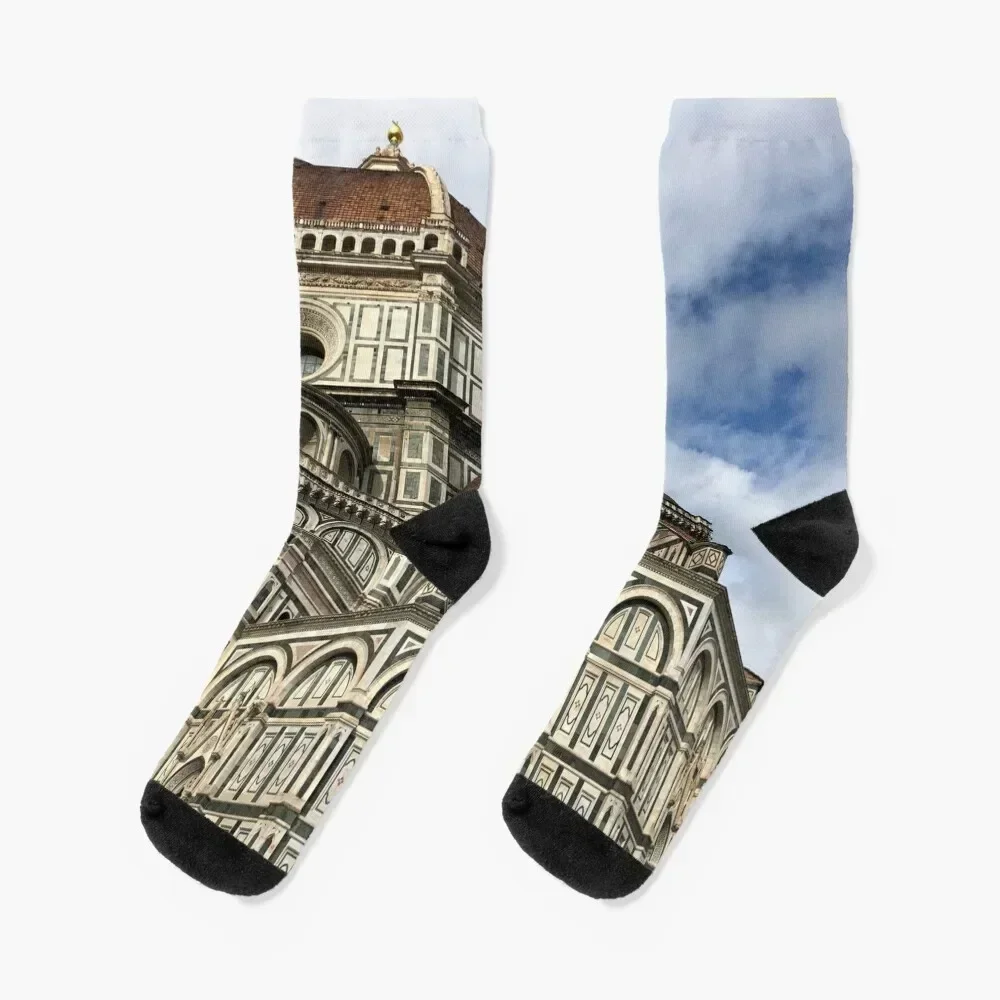 

Il Duomo di Firenze Socks designer brand luxury floor Soccer Socks Female Men's