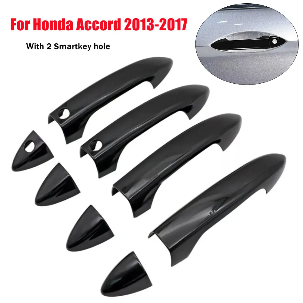 

1 комплект для Honda Accord 2013-2017, внешняя умная дверная ручка, рамка, накладка с Smartkey, защитная наклейка из АБС-пластика, аксессуары