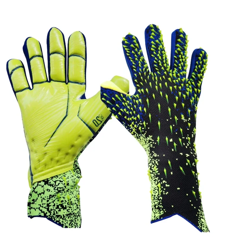 Goalie Gloves Latex Soccer Goalie Goalkeeper Gloves Anti-slip Thicken Football Glove Finger Protection Gloves Soccer Equipment B