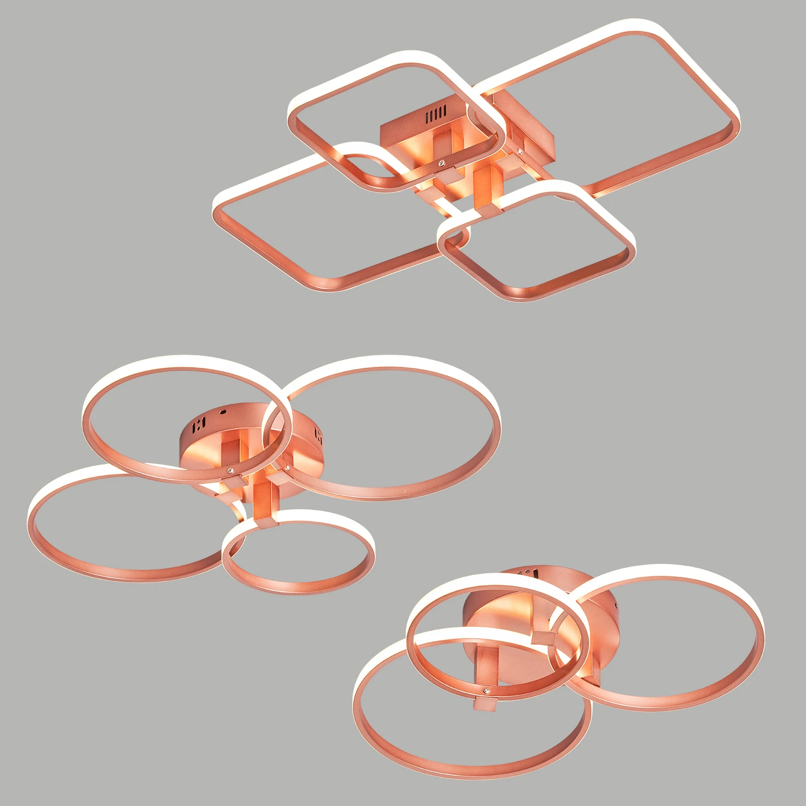 

NEO Gleam Rose gold Modern Led ceiling lights for living room bedroom Home decoration AC110-220V Ceiling Lamp Light fixture