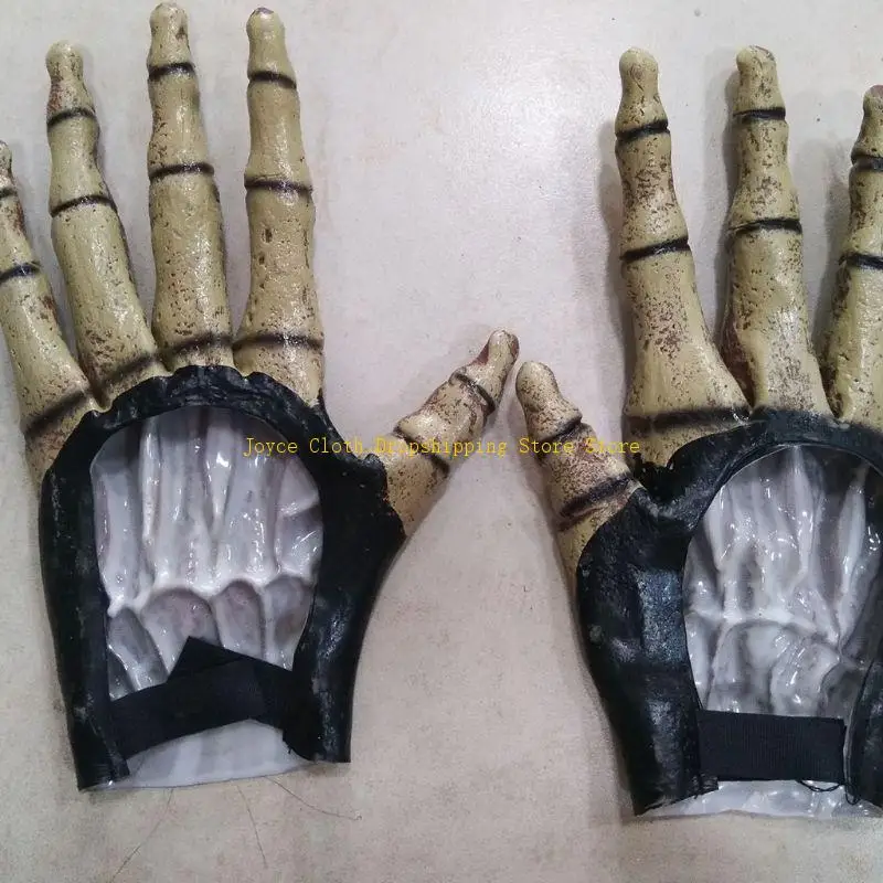 Halloween lobisomem luvas fantasma festival horror lobo garra festa assustador cosplay traje adereços 10cd