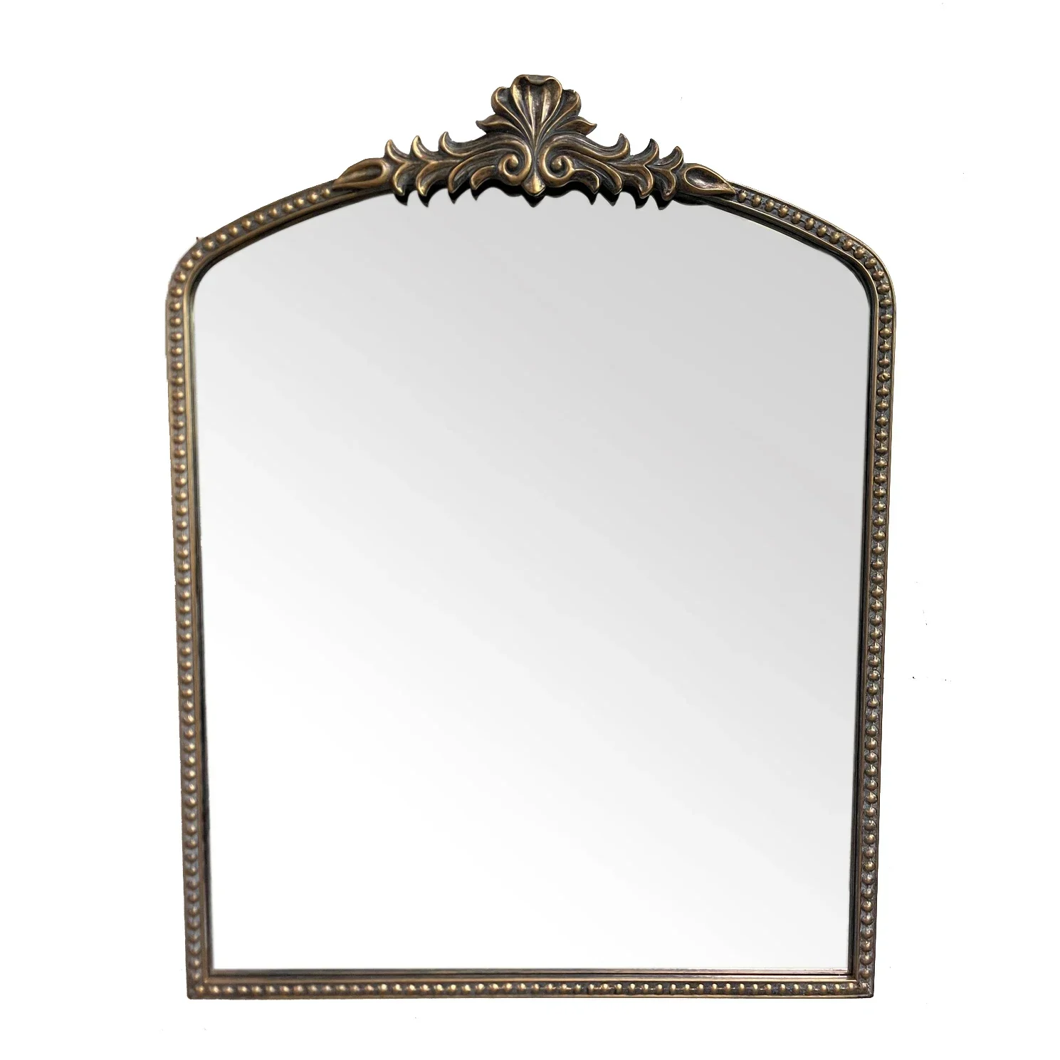 

Anastasia Modern Design Irregular Wooden Wall Mirror Mirror White Texture Painting Glass Framed