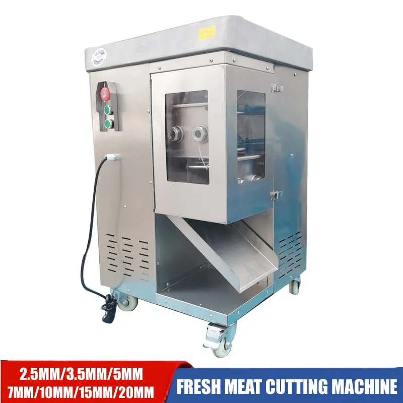 

Automatic Shredded Meat Machine Multi-functional Commercial Stainless Steel Double Blade Fresh Meat Processing Machine Slicer