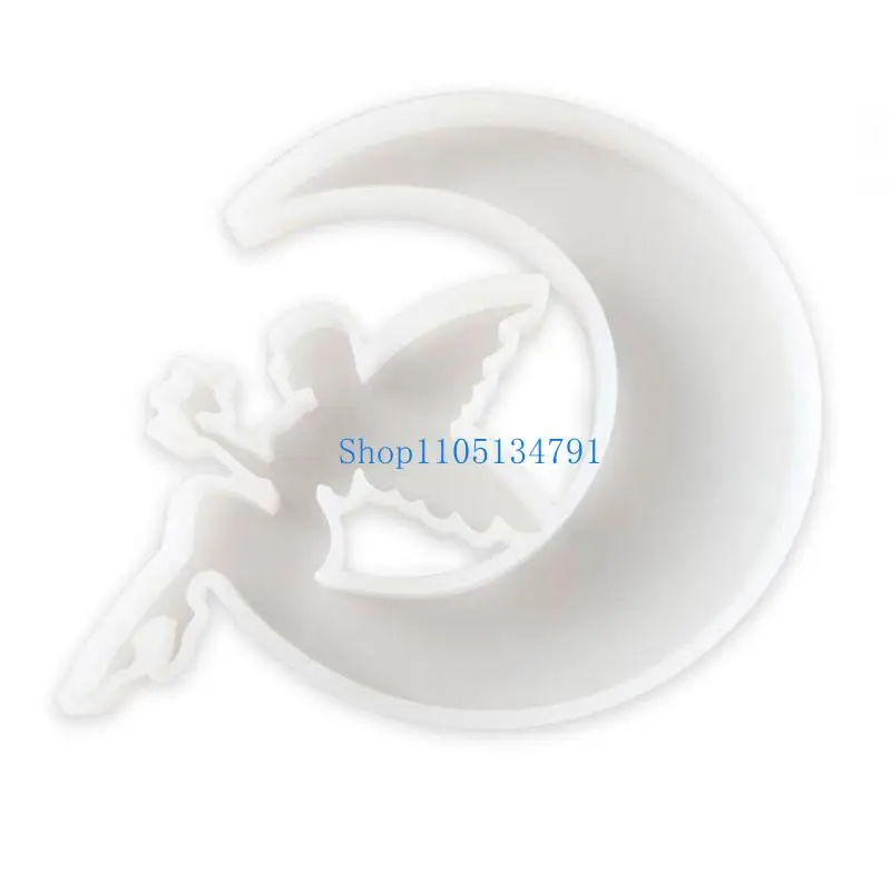 98 كم الأشعة فوق البنفسجية راتنجات الكريستال الحرف الايبوكسي الحرف صب قالب المجوهرات المصنوعة يدويًا قالب حيوان قمر القمر.