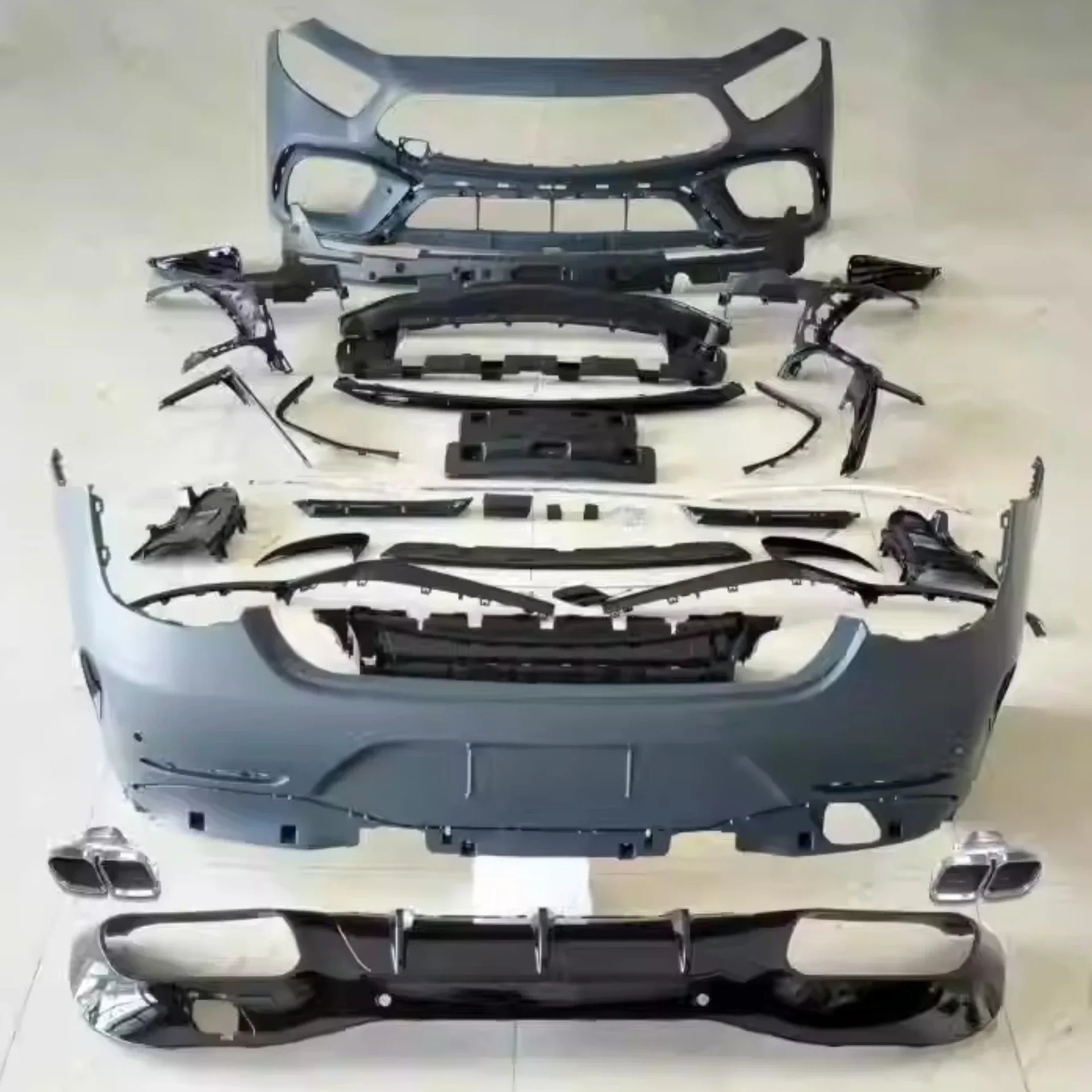 

Решетка переднего и заднего бампера из полипропилена для Mercedes Benz CLS W257 2018-2022, обновленный комплект кузова CLS GT63