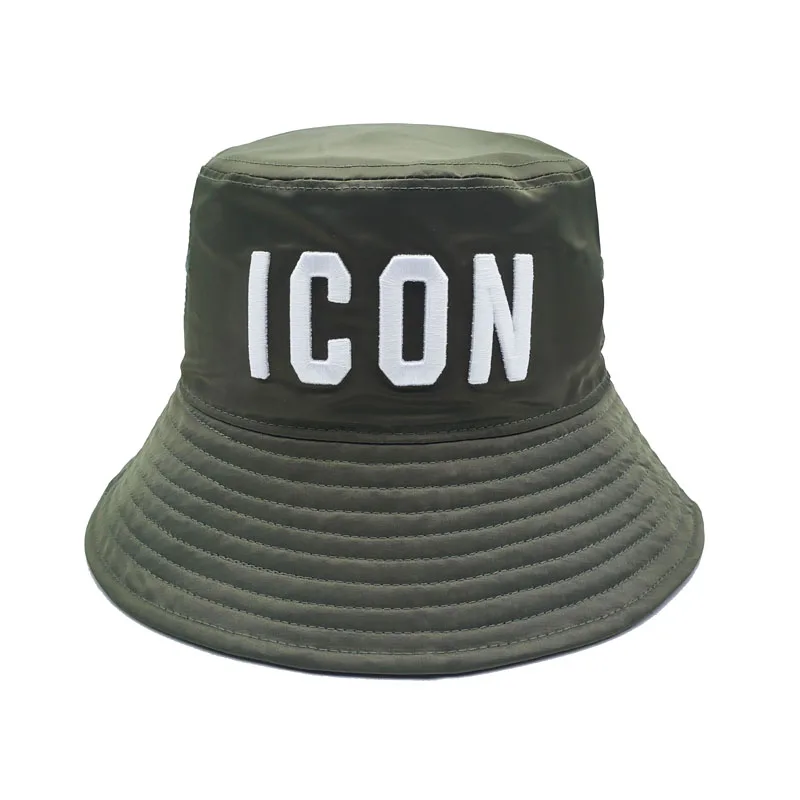 

ICON Letter Fisherman's Hat Summer Bucket Hat Men's Women's Outdoor Baseball cap Snapback Hip Hop Dad Truck Driver's Wholesale