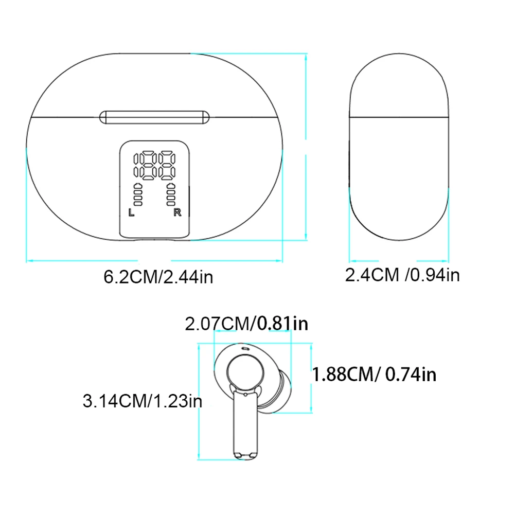 144 لغة، سماعات أذن للترجمة في الوقت الحقيقي، جهاز مترجم سماعة أذن متوافق مع البلوتوث للسفر والأعمال