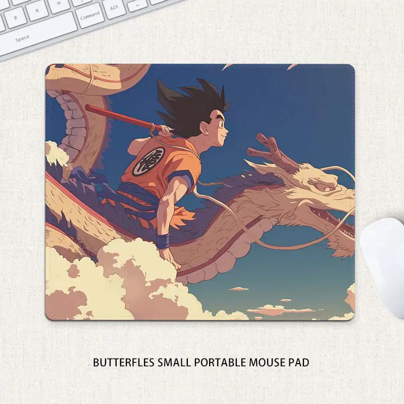 Anime Seven Dragon Ball Leder-Mauspad, kleine Tischmatte, Büro, tragbar, Son Goku, zweidimensionales Computer-Desktop-Tastaturpad