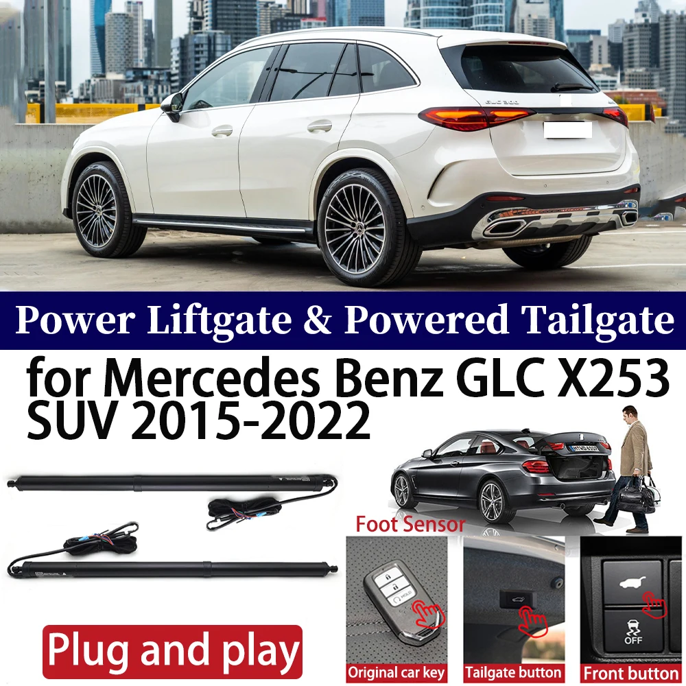 

for Mercedes Benz GLC X253 SUV 2015-2022 Car Auto Power Electric Tailgate Liftgate Lift Trunk Closer System Boot Lift Motor Kit