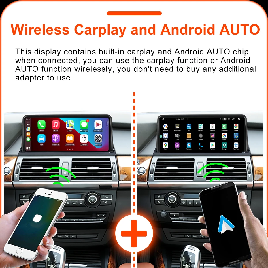 8-Kern Snapdragon Wireless CarPlay Android 15 Auto-Radio-Stereo für BMW X5 E70 X6 E71 2007-2013 Multimedia-Player Bildschirm GPS – Detail 13