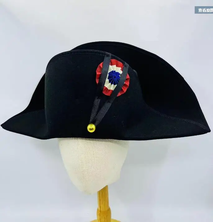 Chapeau français Napoléon, classique, double angle