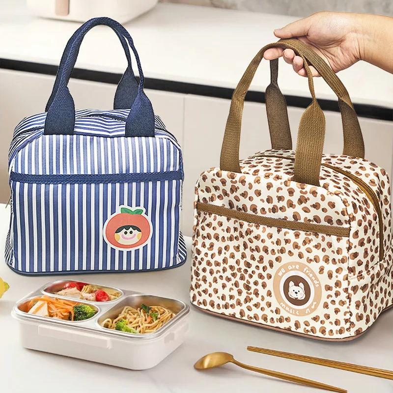 Borsa Termica per Pranzo Aggiornata, Spessa e Isolata, con Rivestimento in Alluminio, Portatile e Semplice