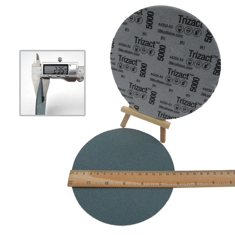 Disque de Papier de Verre en Éponge à Support Sec de 6 Pouces, 152mm, Outils de Conversion en Velours pour le Meulage