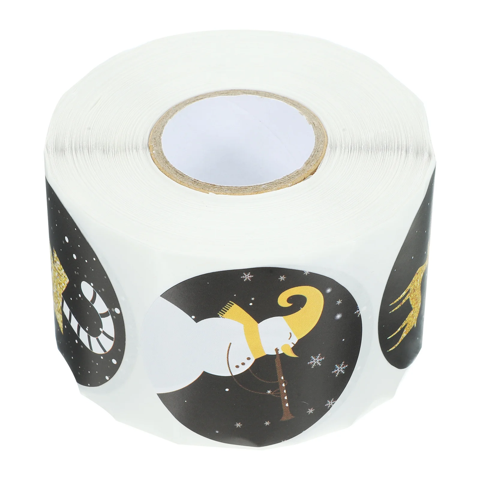 1 قطعة 1 لفة عيد الميلاد ملصقات ختم تسميات لصناديق الهدايا عطلة التفاف عيد الميلاد التعبئة والتغليف ملصقات الزخرفية متعددة الوظائف #5