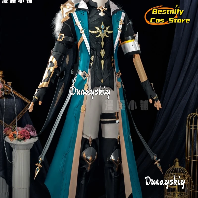 أزياء Be C@Genshin Impact Varka التأثيرية لعبة l أزياء Anaxagoras للرجال أزياء Amphoreus التأثيرية مقاس كبير أحذية موحدة للحفلات #5