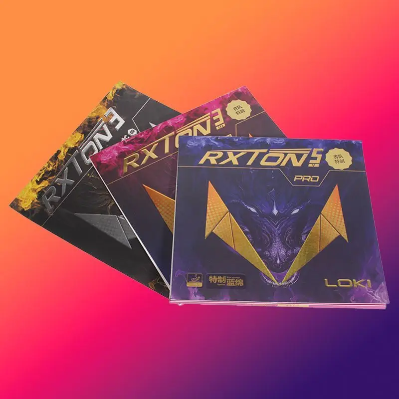 تمت الموافقة من سلسلة LOKI RXTON ITTF من المطاط الأحمر لتنس الطاولة في إسفنجة مطاطية صلبة لزجة بينغ بونغ للهجوم السريع/الحلقة/التحكم #6