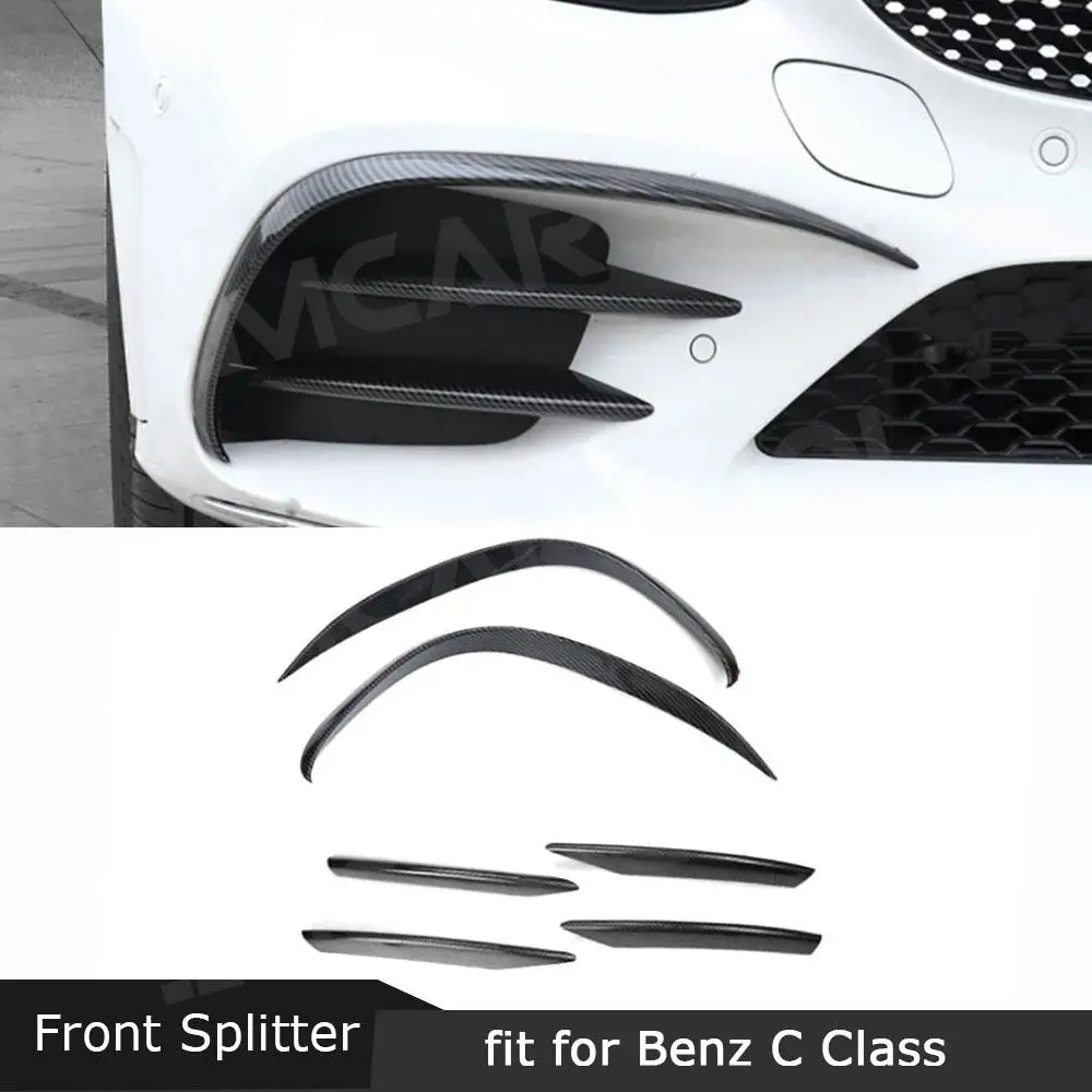 

JMCARCOOL передний бампер, воздушный нож, автомобильные детали, противотуманная фара, накладка для Benz C Class W205 C205 Sport 2019+, автомобильные аксессуары