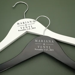 Personalized Wedding Hanger Cloth Hanger Bride Dress Hanger Custom Groom Hanger Wedding Party Gift Couples Bridal Shower Gift