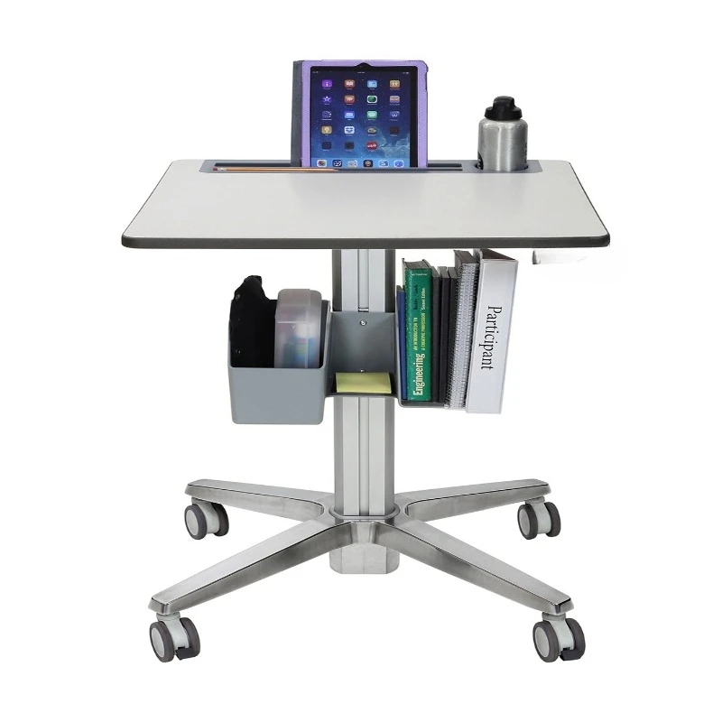 

Mobile lifting computer desk study table, business training speech desk
