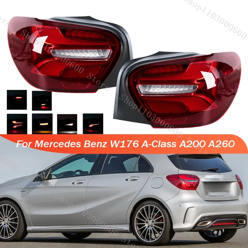 

Для Mercedes Benz W176 A-Class A200 A260 2016-2018 задний фонарь стоп-сигнал предупреждающий сигнальный светильник автомобильные аксессуары задний фонарь