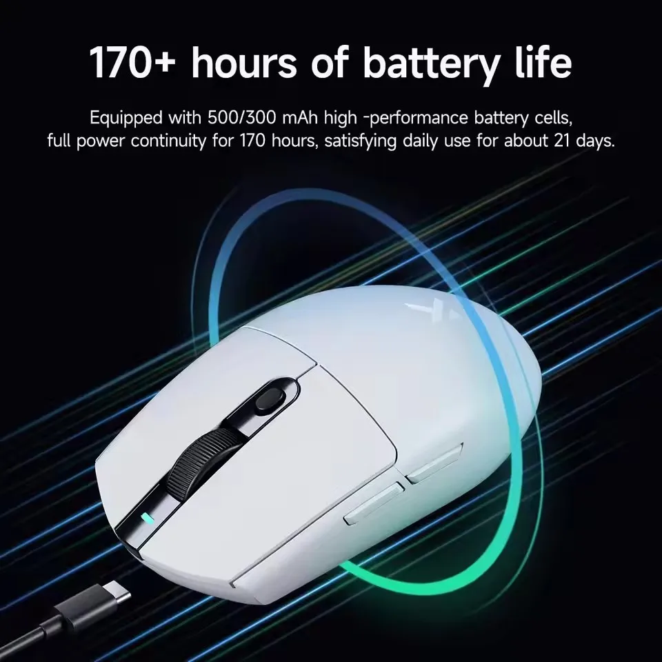 Ratón inalámbrico para videojuegos MCHOSE G3 V2 Pro, trimododo PAW3395, carga de 800mAh, ligero, ergonómico, para deportes, PC, accesorios de oficina